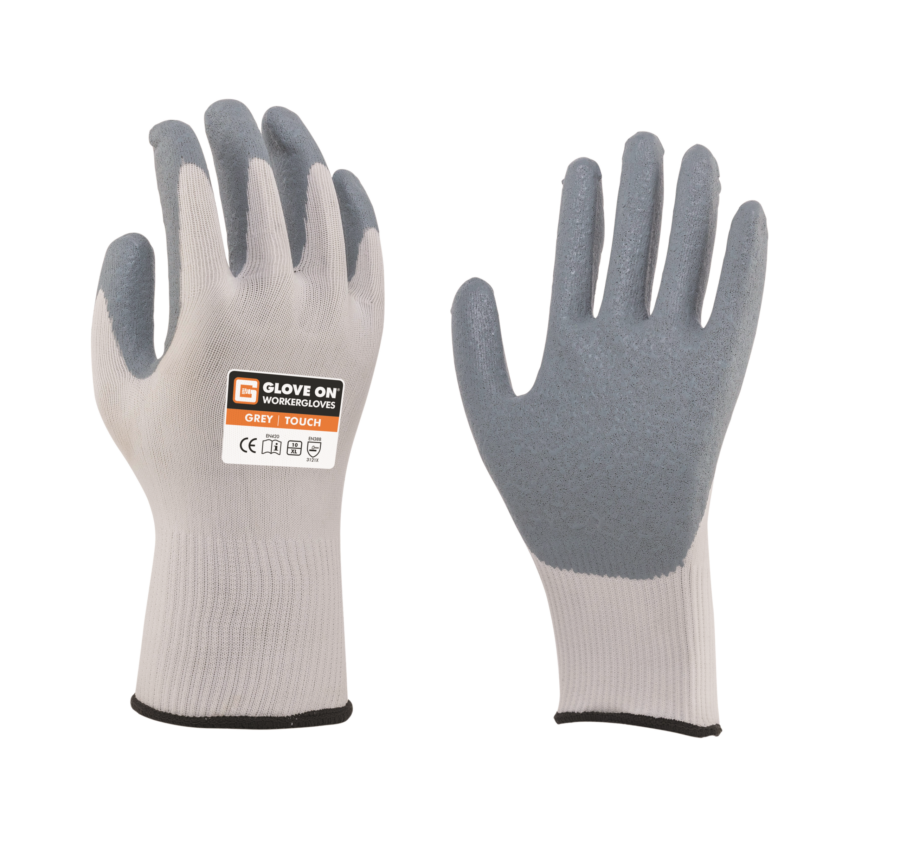 Glove On werkhandschoen grey foam nitril gecoat