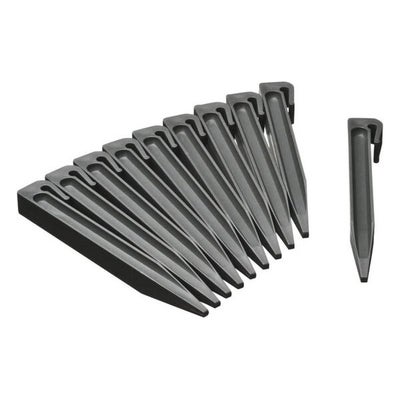 Grondpennen voor borderranden grijs H19,5x1,9x1,8cm