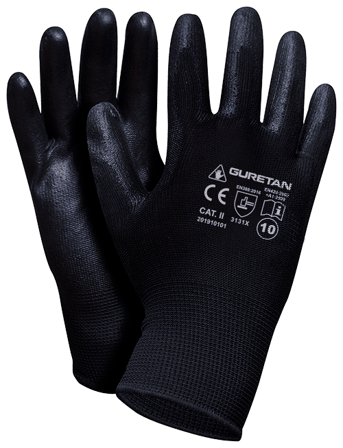Gurentan Set B PU Zwart Handschoen