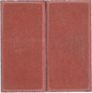 Halve betontegel 30x15x4,5 cm Rood