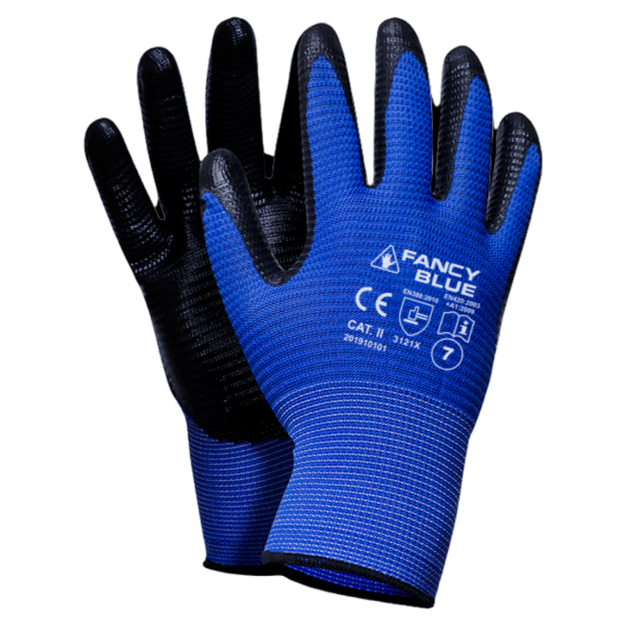 +Safety® Fancy Blue Handschoen