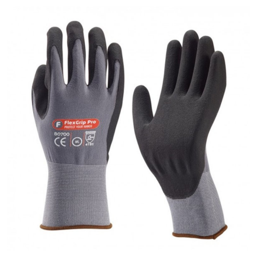 Nylon/spandex handschoen foam nitril gecoat