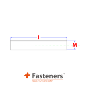 +Fasteners® Draadeinde DIN 976 M 3x1000 A2 /St