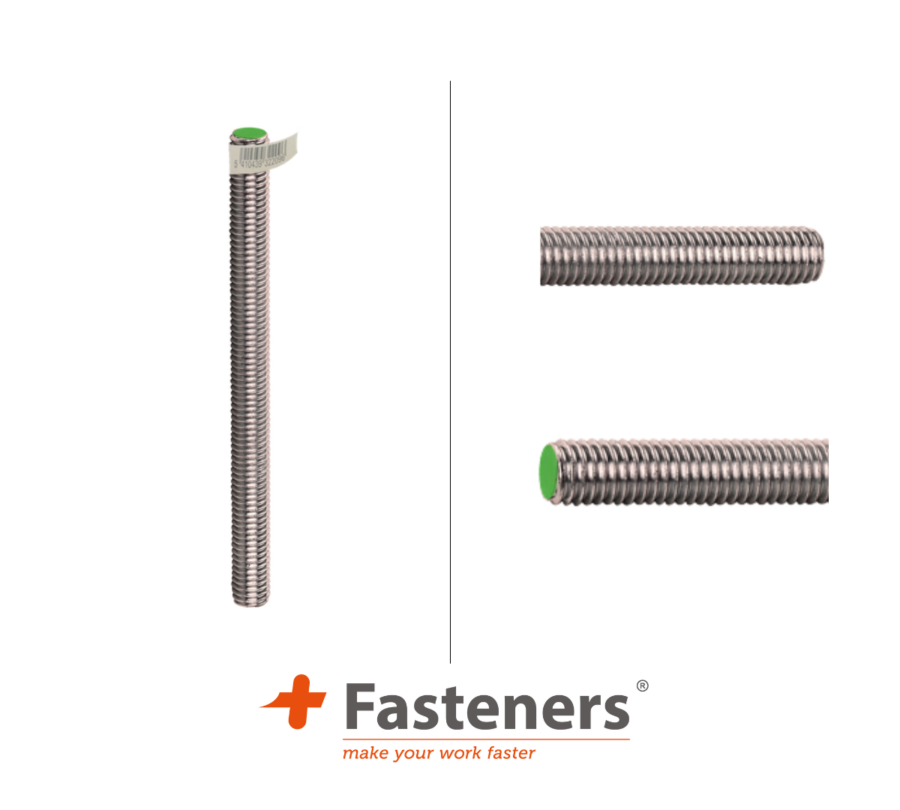 +Fasteners® Draadeinde DIN 976 M 5x1000 A2/etiket