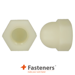 +Fasteners® Zeskant dopmoer DIN 1587 M10 PA 6.6 100st