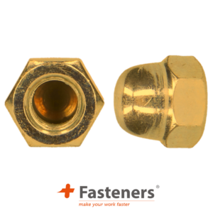 +Fasteners® Zeskant dopmoer DIN 1587 M 4 Ms/Ni 100st