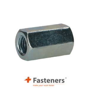 +Fasteners® Koppelmoeren Verzinkt M10x40mm, 100 Stuks