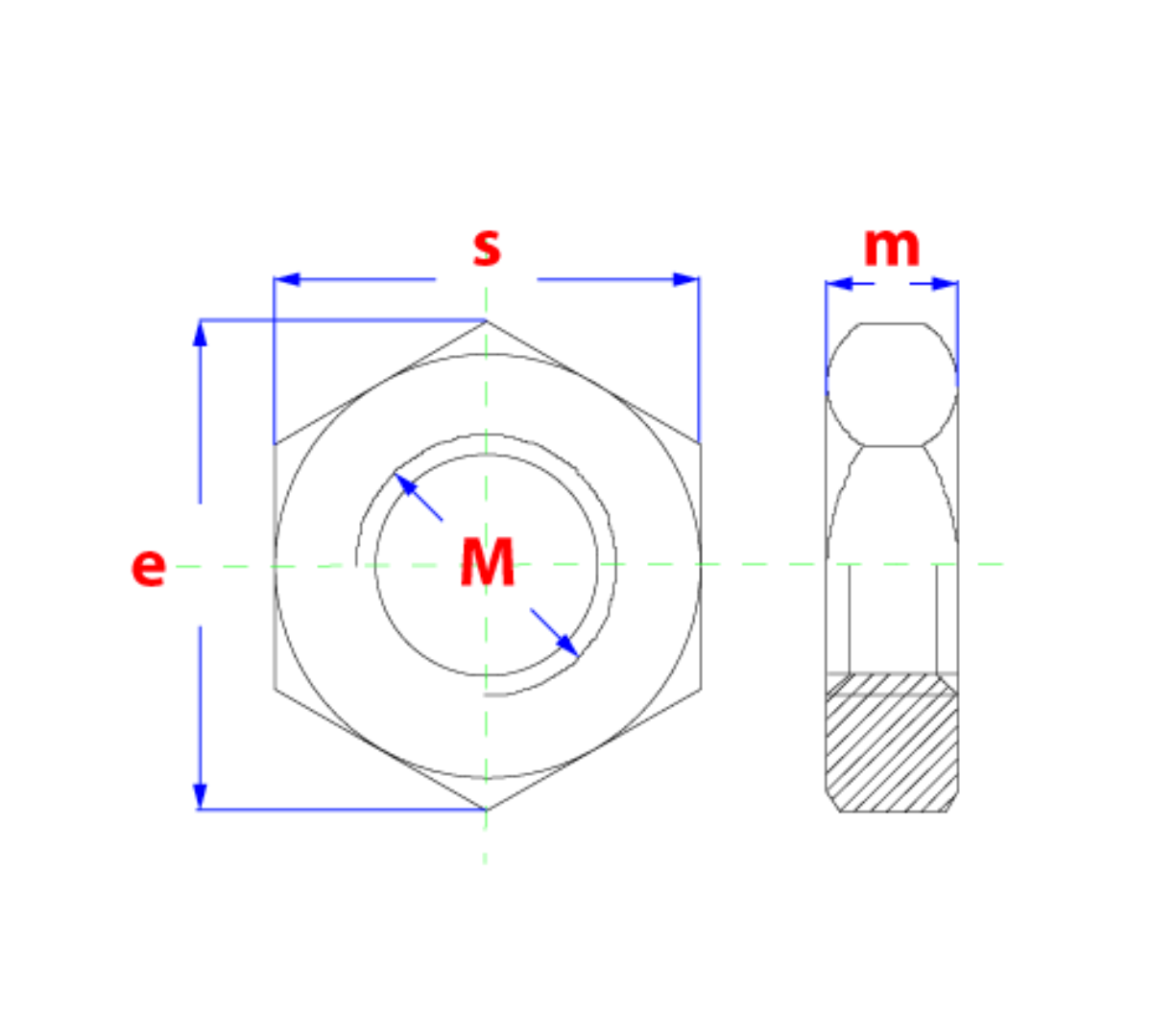 +Fasteners® Lage zeskantmoer DIN 439B/04 M 6 Zn 200 st.