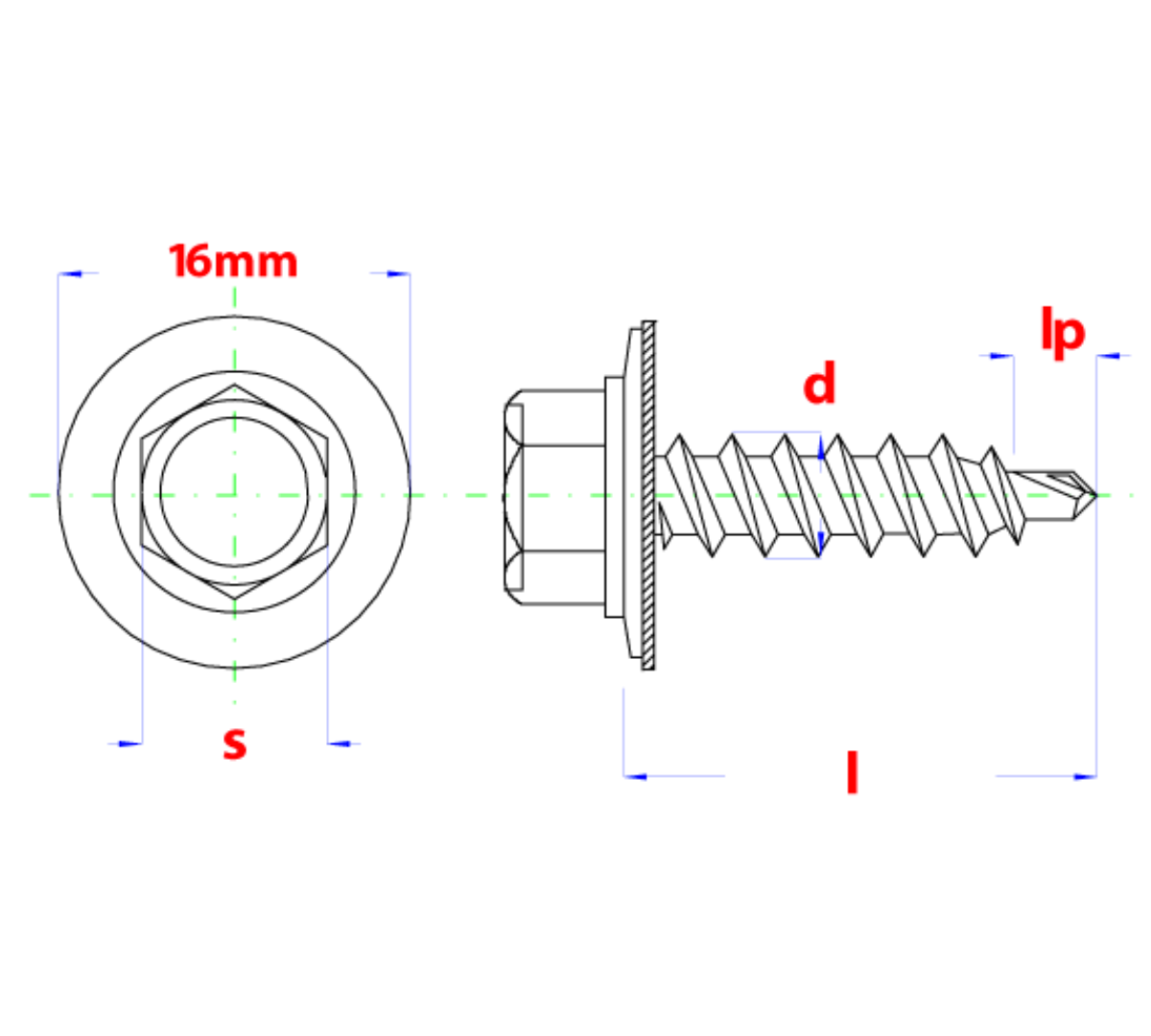 +Fasteners® Dakpanplaatschroeven Ø6,30x75 Zn 200 st.