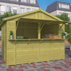 Houten Kiosk Santa 308 x 243 cm