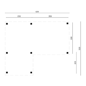 Prieel Beerze 620 x 520 cm