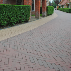 Strackstone+ 21x7x8 cm Wijnrood-antraciet-per M2