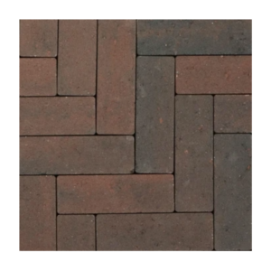 Strackstone+ 21x7x8 cm Wijnrood-antraciet-per M2