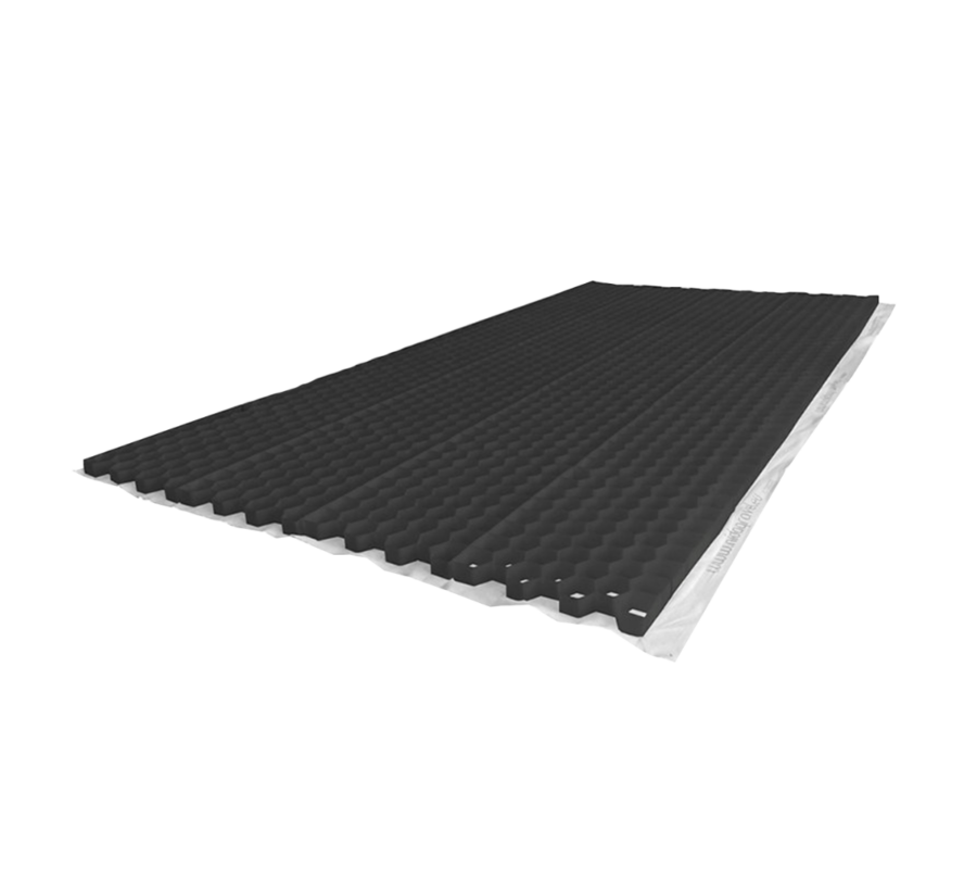 Grindmat 120 x 80 cm zwart, grindplaat zwart, Plusjop,