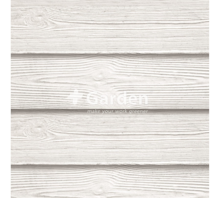 +Garden Berton©-motiefplaat smal wit/grijs H26xD4.8xL184cm rabat-houtmotief