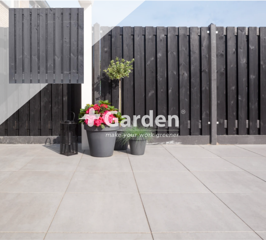 +Garden® Tuinscherm zwart 21