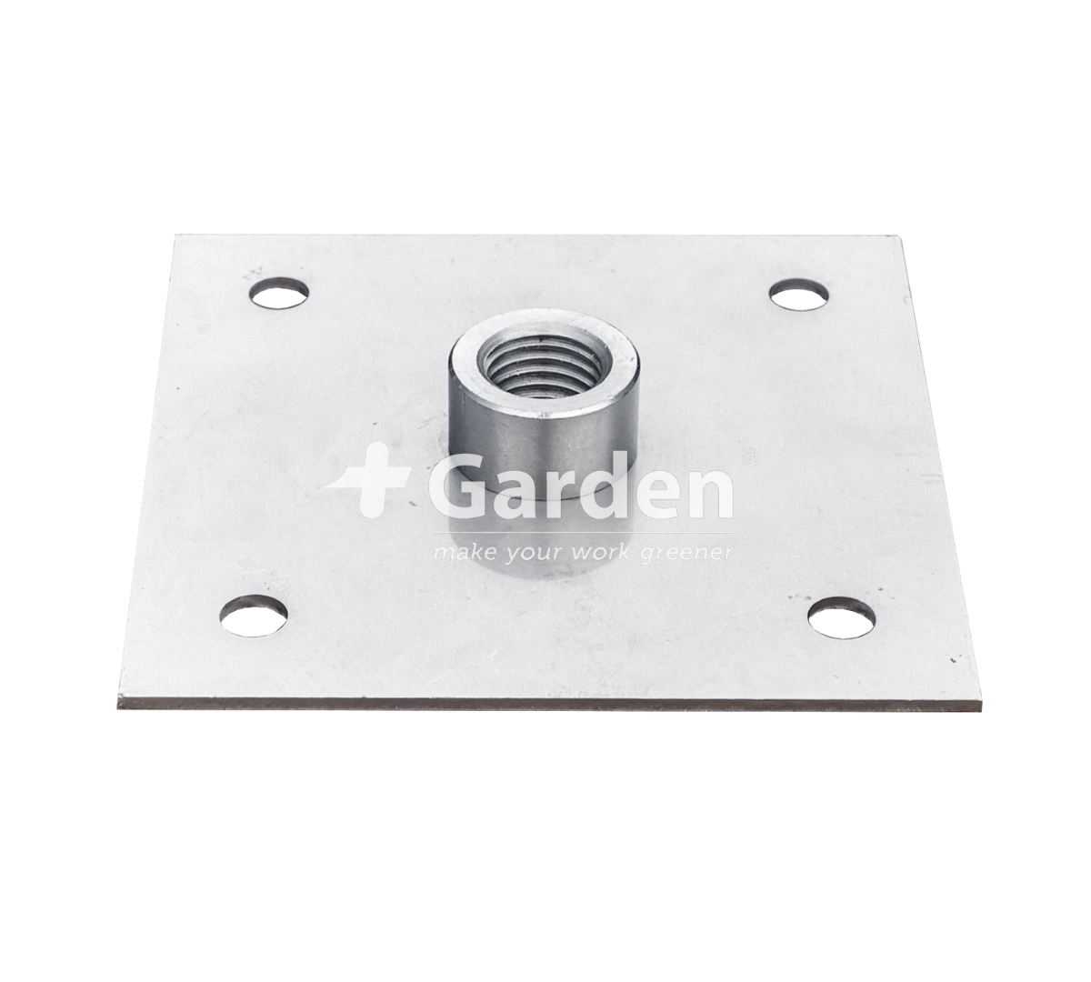 +Garden® Bevestigingsplaat RVS 100x100x2 mm