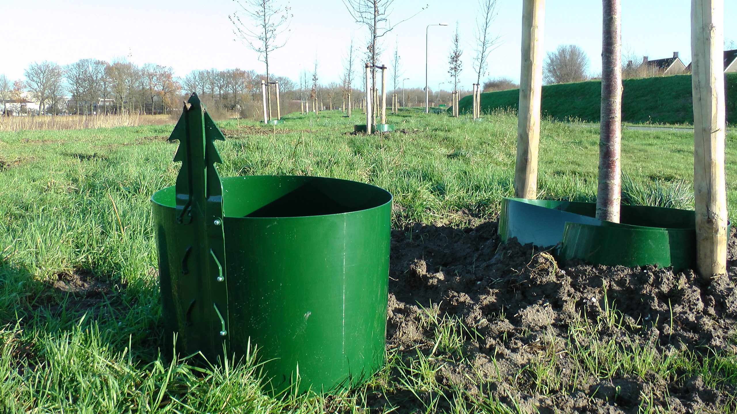 RootBarrier® Gietrand HDPE - Zwart