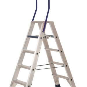 Dubbeltrap industrieel 2 treden incl. beugel (STPD2), 0.50m