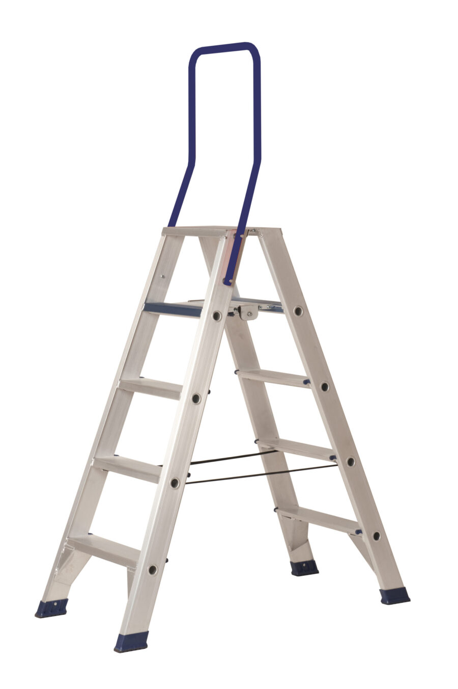 Dubbeltrap industrieel 2 treden incl. beugel (STPD2), 0.50m