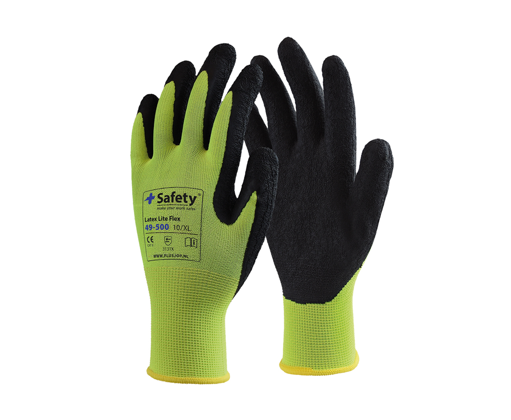 Safety® 49-500 Latex Lite Flex - Werkhandschoenen - PlusJop