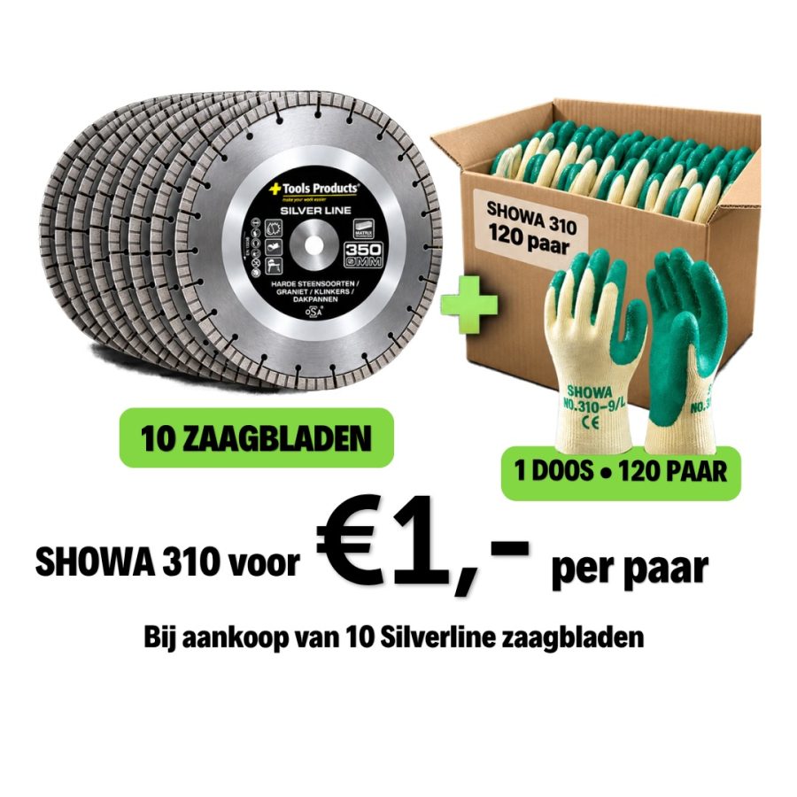 Zaagbladen aanbieding, Showa 310 actie,