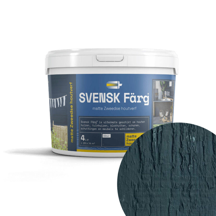 Svensk Farg® | Middernacht Blauw | houtverf | 4L