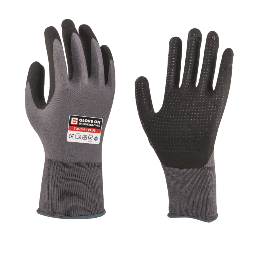 Glove On werkhandschoen toch plus foam-nitril gecoat, genopt