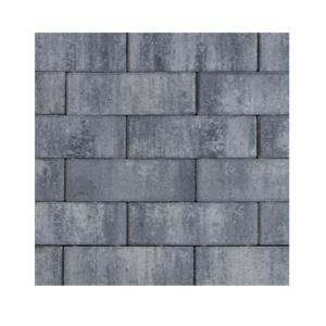 Linea Stapelblok grijs/zwart getrommeld 15x15x60cm