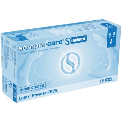 SEMPERCARE LATEX POEDERVRIJ, XL 100st