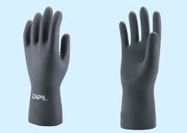DPL: zwarte neopreen handschoen met vlokvoering