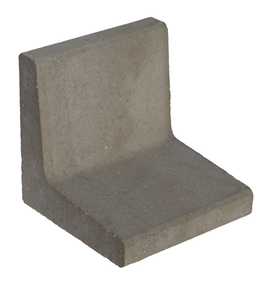 L-element 40x40x40 cm grijs
