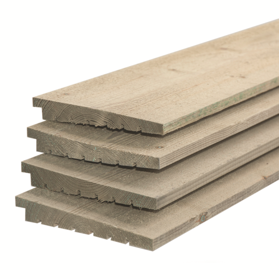 IJsselrabat Excellent Noord-Zweeds groen geïmpregneerd vuren 1.4/2.8x19.5x300cm
