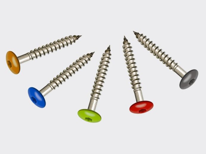 Trespa Schroeven met kleur  Ø4,8x38 R7016 A4, 100 stuks