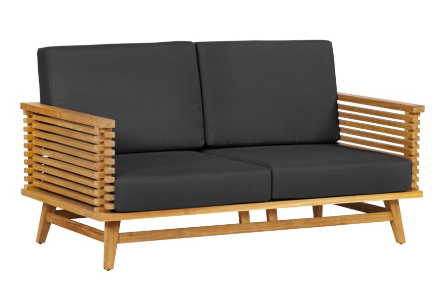 Teak 2-zits bank Riverside