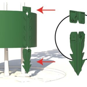 RootBarrier® Gietrand HDPE - Groen