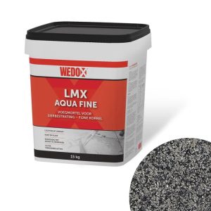 Voegmortel steengrijs wedox-lmx-aqua-fine-15-kg